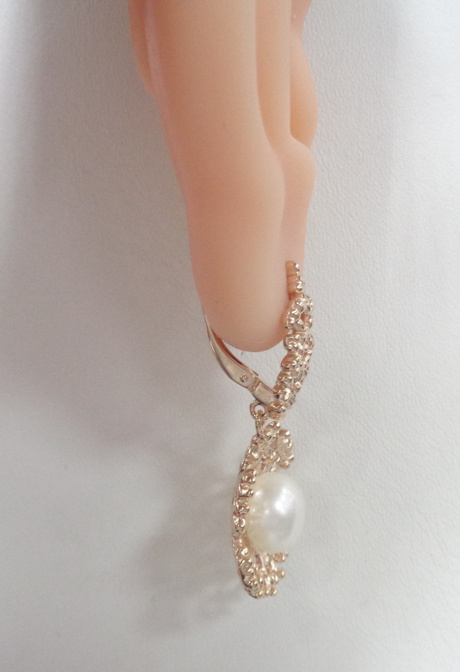 Серебряные серьги с жемчугом